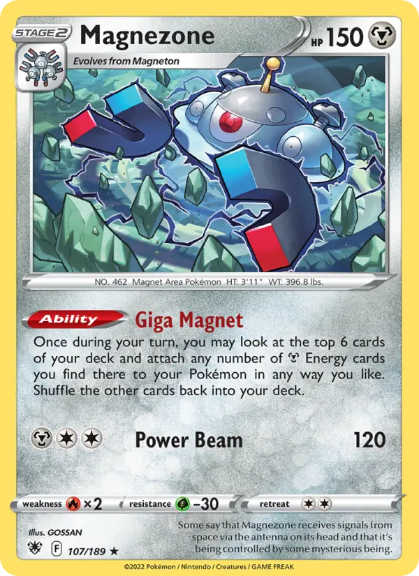 Magnezone 107 card from Astral Radiance