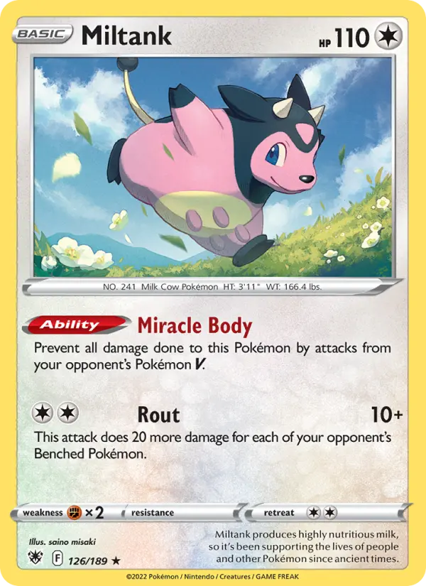 Miltank 126 card from Astral Radiance