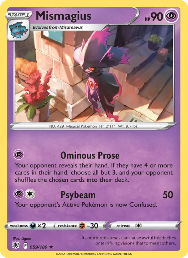 Mismagius 59 card from Astral Radiance