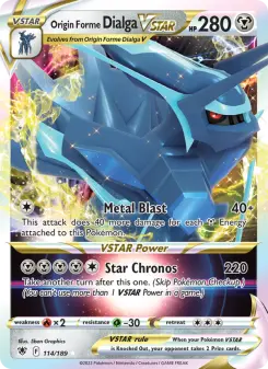 Origin Forme Dialga VSTAR — Astral Radiance #114