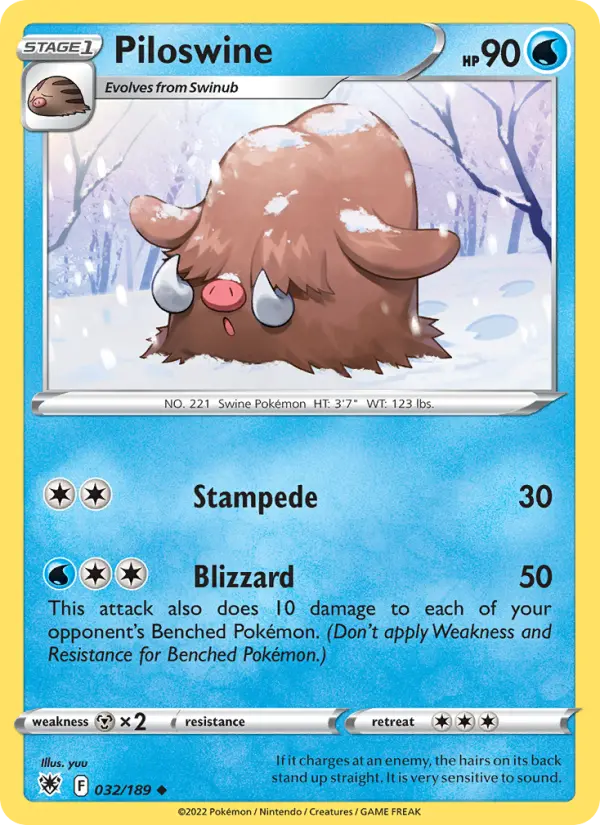 Piloswine 32 — Astral Radiance 32, Normal finish