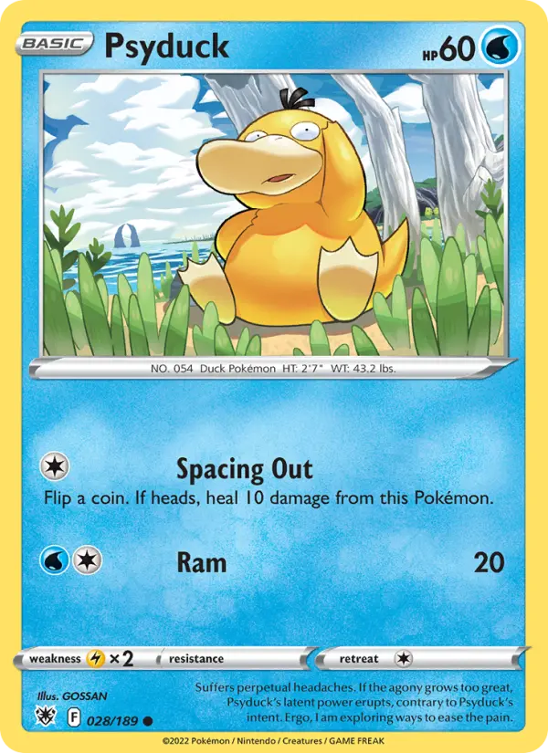 Psyduck 28 — Astral Radiance 28, Normal finish