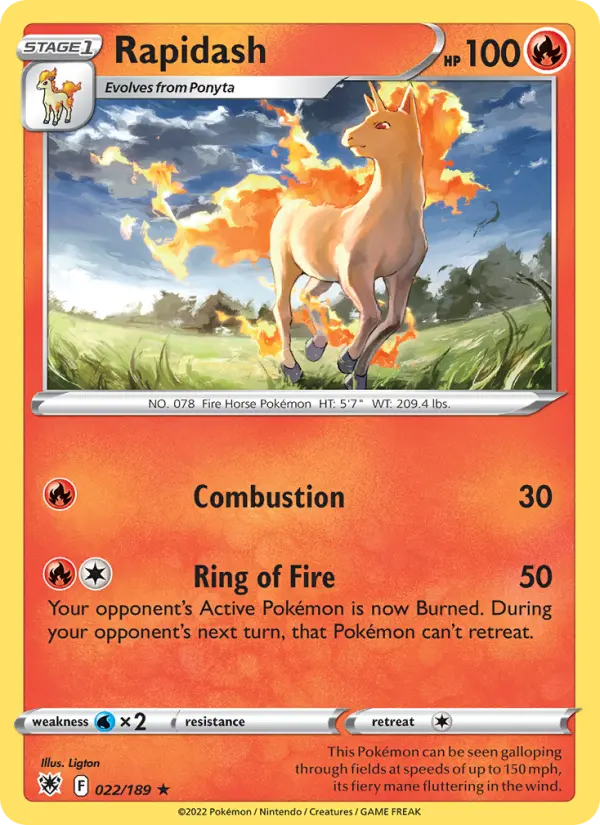 Rapidash 22 — Astral Radiance 22, Normal finish