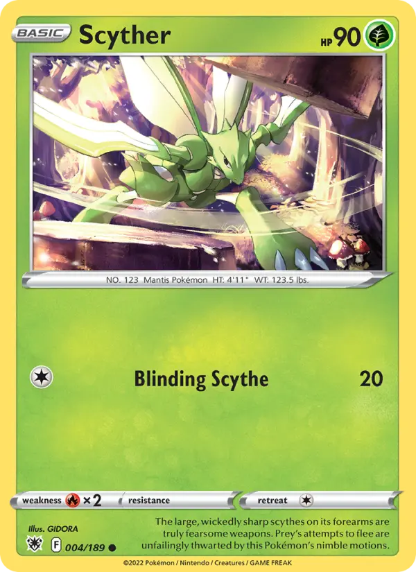 Scyther 4 card from Astral Radiance
