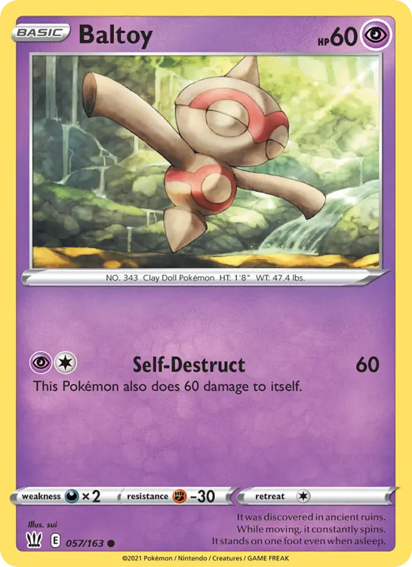 Baltoy 57 — Battle Styles 57, Normal finish