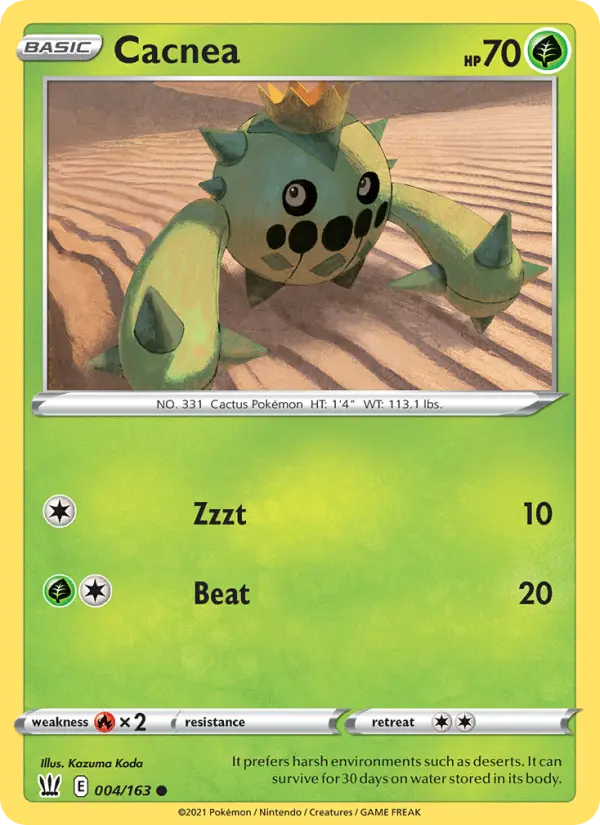 Cacnea 4 — Battle Styles 4, Normal finish