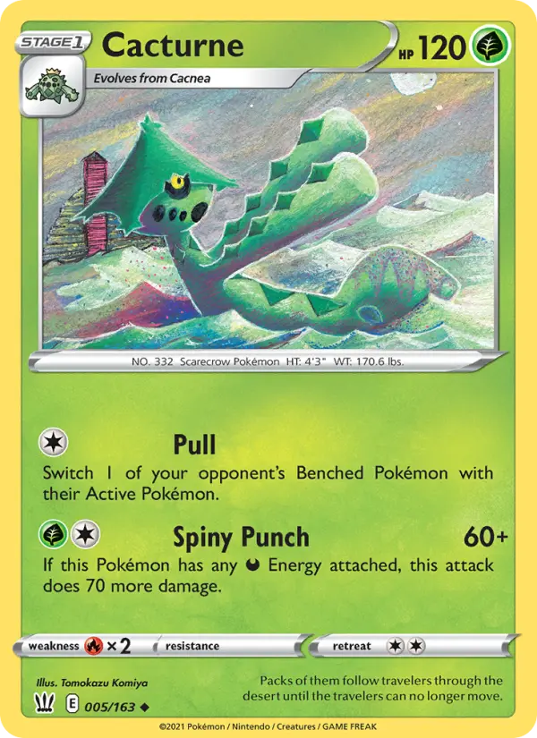 Cacturne 5 card from Battle Styles