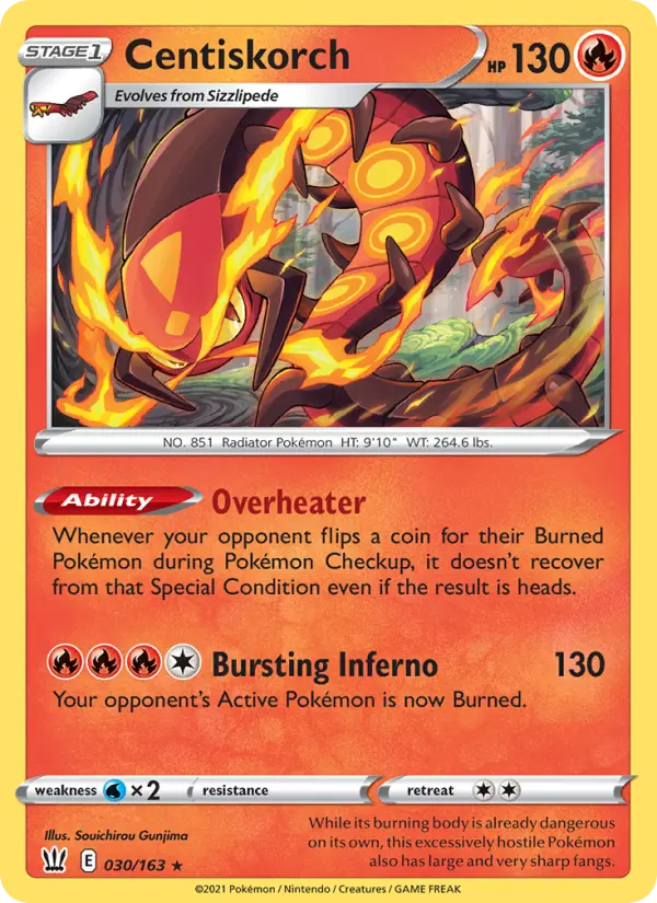 Centiskorch 30 — Battle Styles 30, Normal finish
