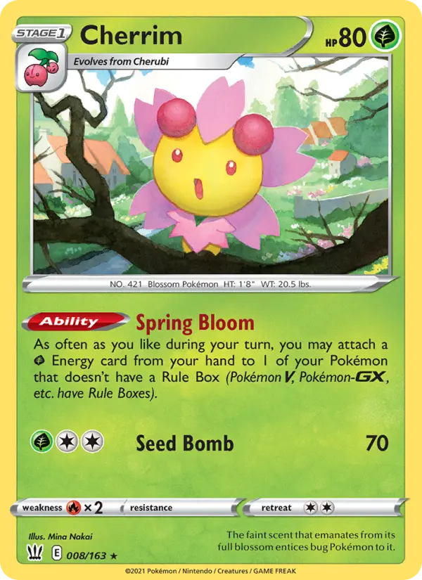 Cherrim 8 card from Battle Styles