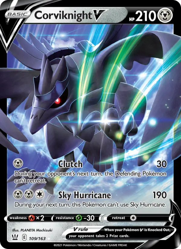Corviknight V 109 — Battle Styles 109, Holofoil finish