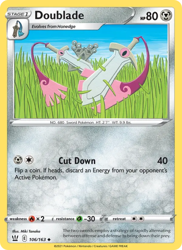 Doublade 106 card from Battle Styles