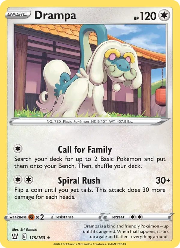 Drampa 119 — Battle Styles 119, Normal finish