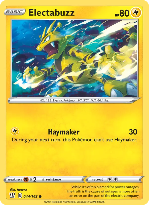 Electabuzz 44 — Battle Styles 44, Normal finish