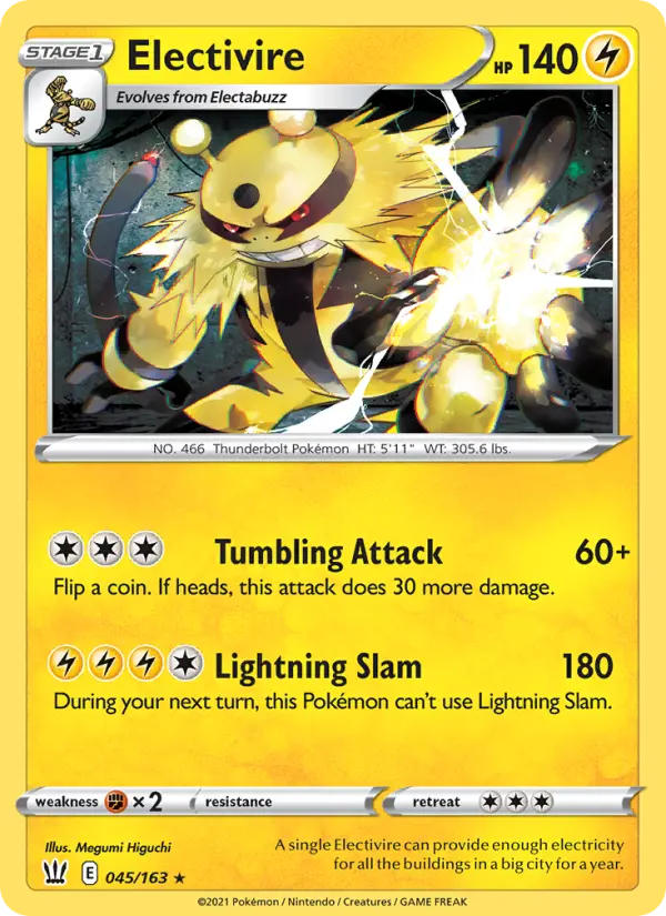 Electivire 45 — Battle Styles 45, Normal finish