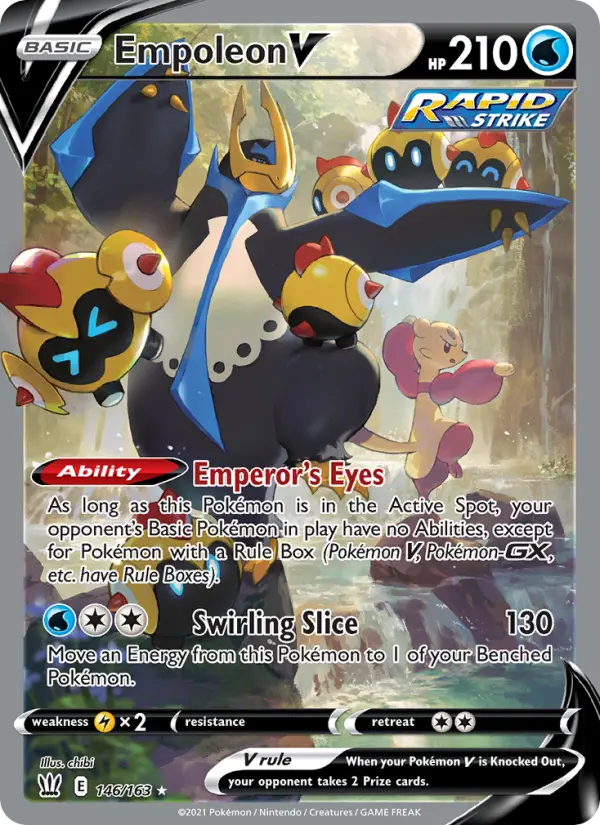Empoleon V 146 card from Battle Styles