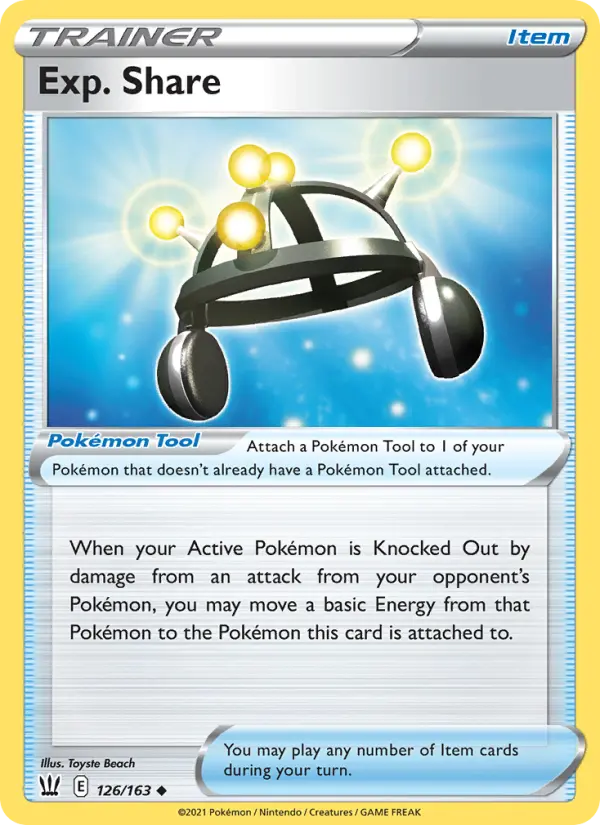 Exp. Share 126 — Battle Styles 126, Normal finish