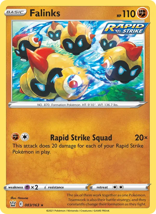 Falinks 83 card from Battle Styles