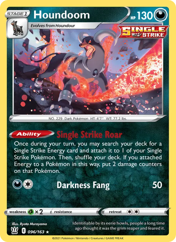 Houndoom 96 card from Battle Styles
