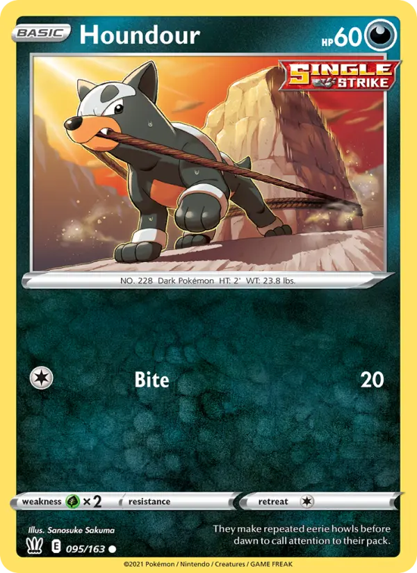 Houndour 95 — Battle Styles 95, Normal finish