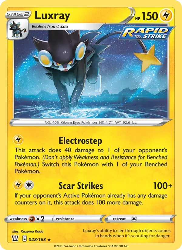 Luxray 48 card from Battle Styles