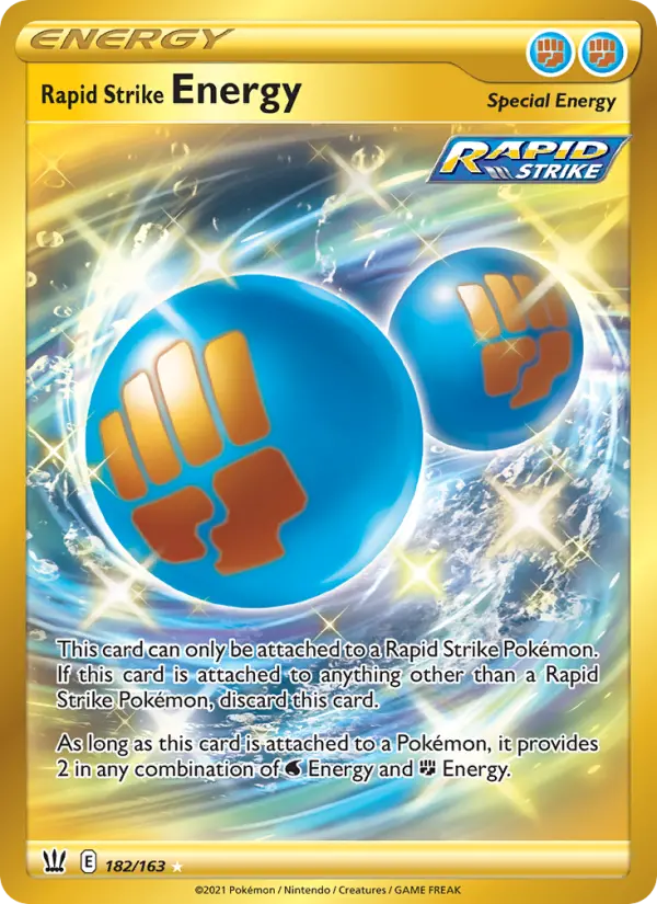 Rapid Strike Energy 182 — Battle Styles 182, Holofoil finish