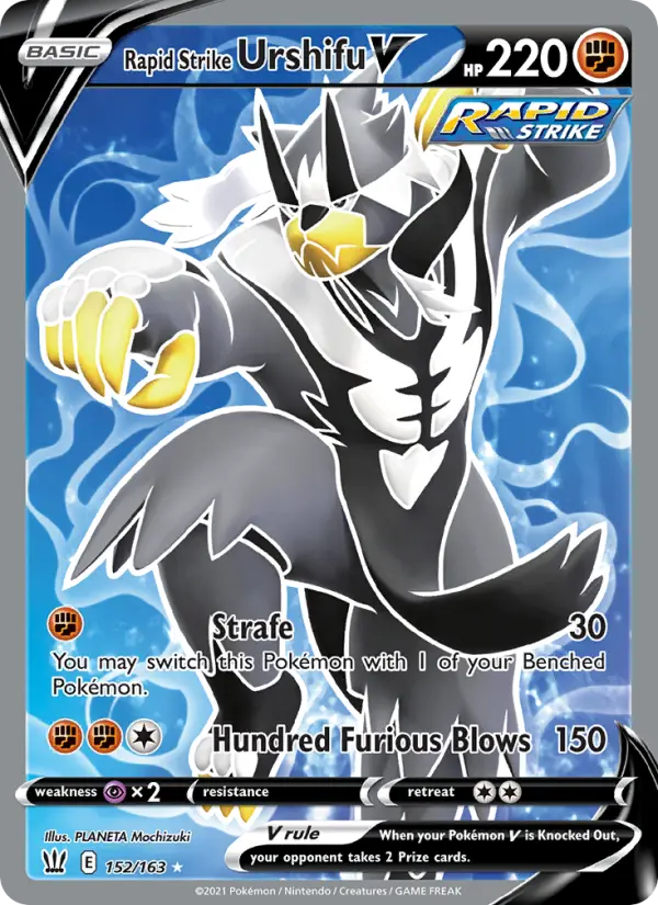 Rapid Strike Urshifu V 152 card from Battle Styles