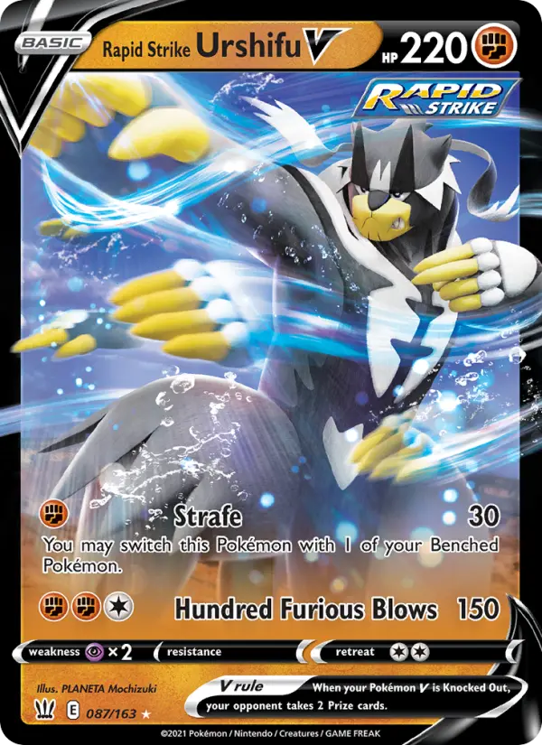 Rapid Strike Urshifu V 87 — Battle Styles 87, Holofoil finish