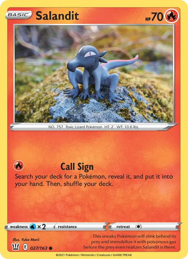 Salandit 27 card from Battle Styles