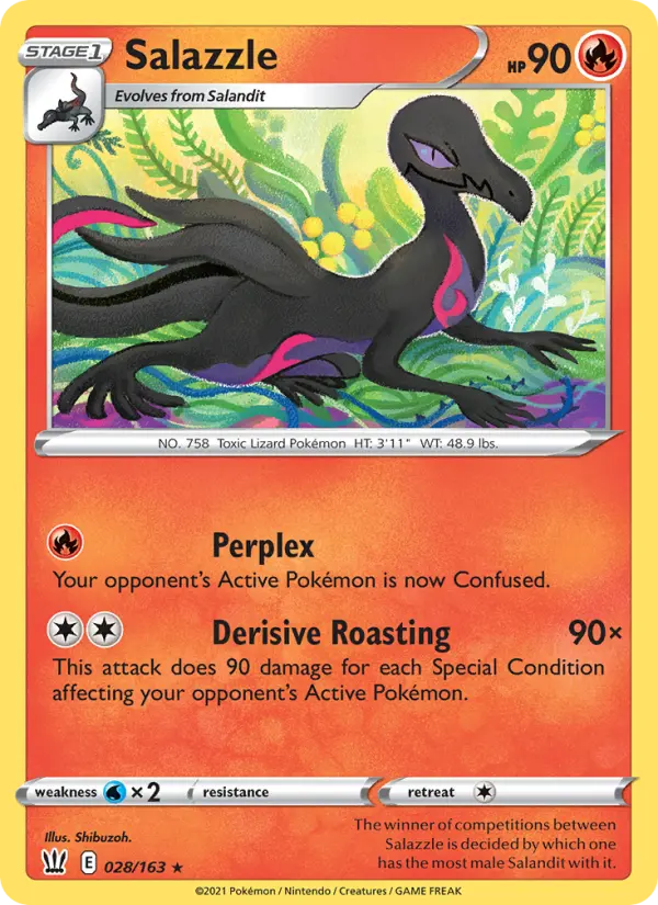 Salazzle 28 card from Battle Styles