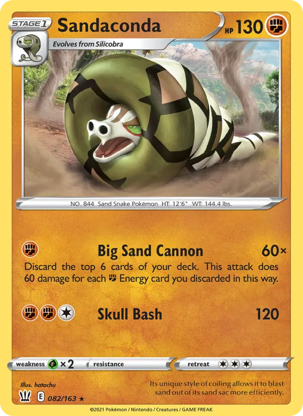 Sandaconda 82 card from Battle Styles
