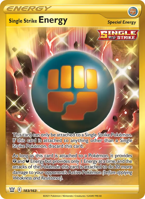 Single Strike Energy 183 — Battle Styles 183, Holofoil finish