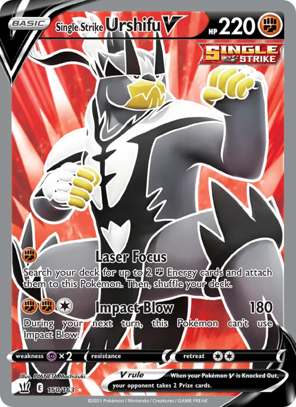 Single Strike Urshifu V 150 — Battle Styles 150, Holofoil finish