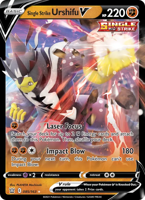Single Strike Urshifu V 85 — Battle Styles 85, Holofoil finish