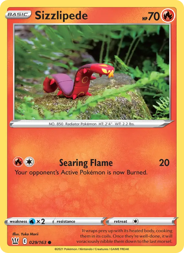 Sizzlipede 29 card from Battle Styles