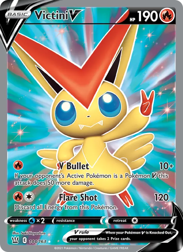 Victini V 144 card from Battle Styles