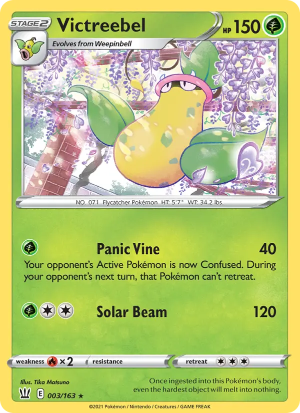 Victreebel 3 — Battle Styles 3, Normal finish