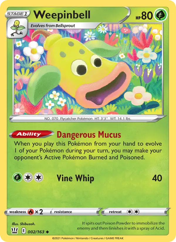 Weepinbell 2 card from Battle Styles