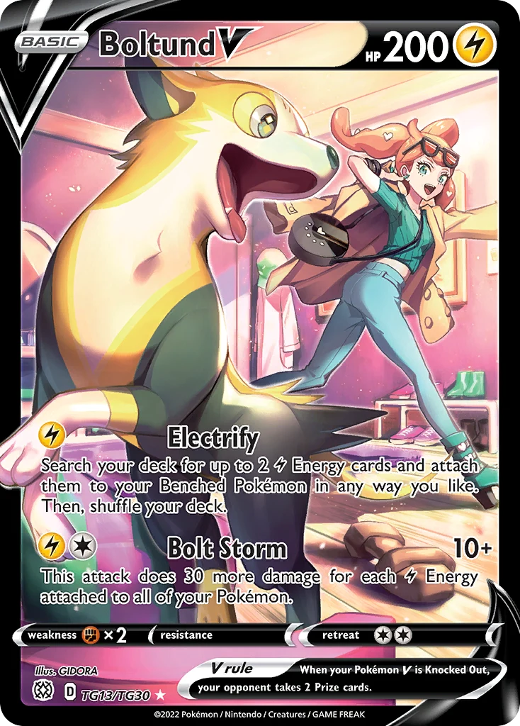Boltund V TG13 — Brilliant Stars Trainer Gallery TG13, Holofoil finish