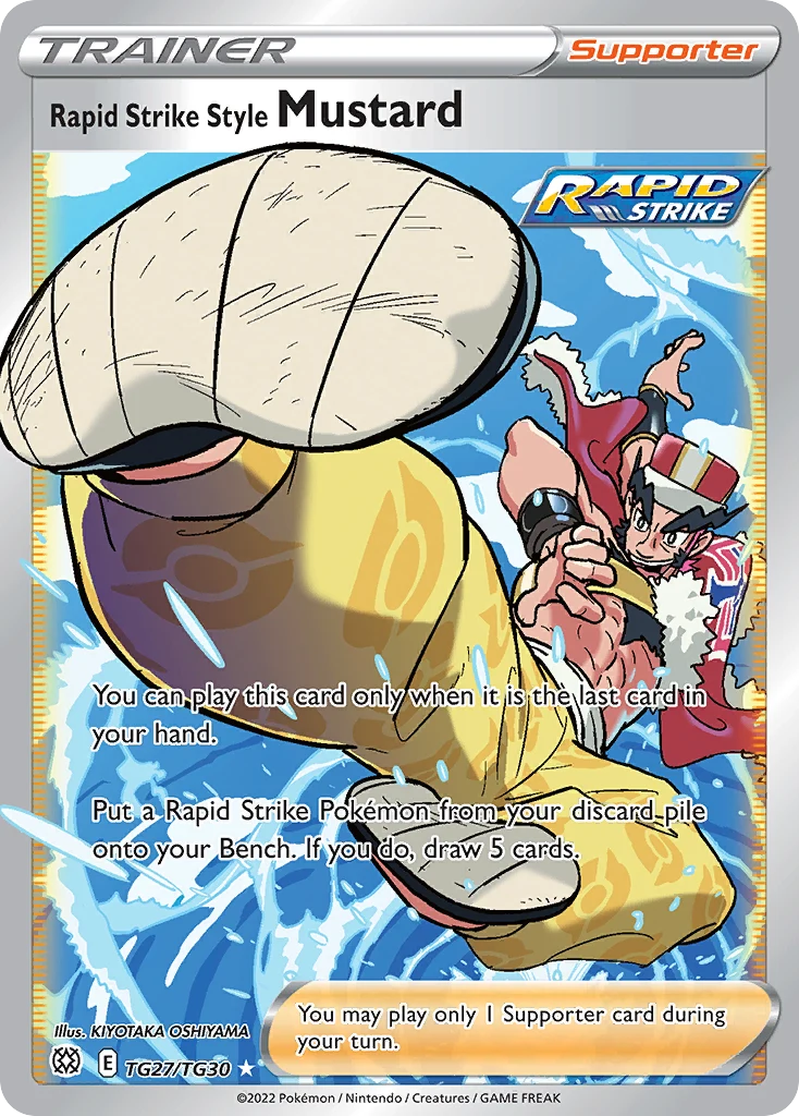 Rapid Strike Style Mustard TG27 — Brilliant Stars Trainer Gallery TG27, Holofoil finish