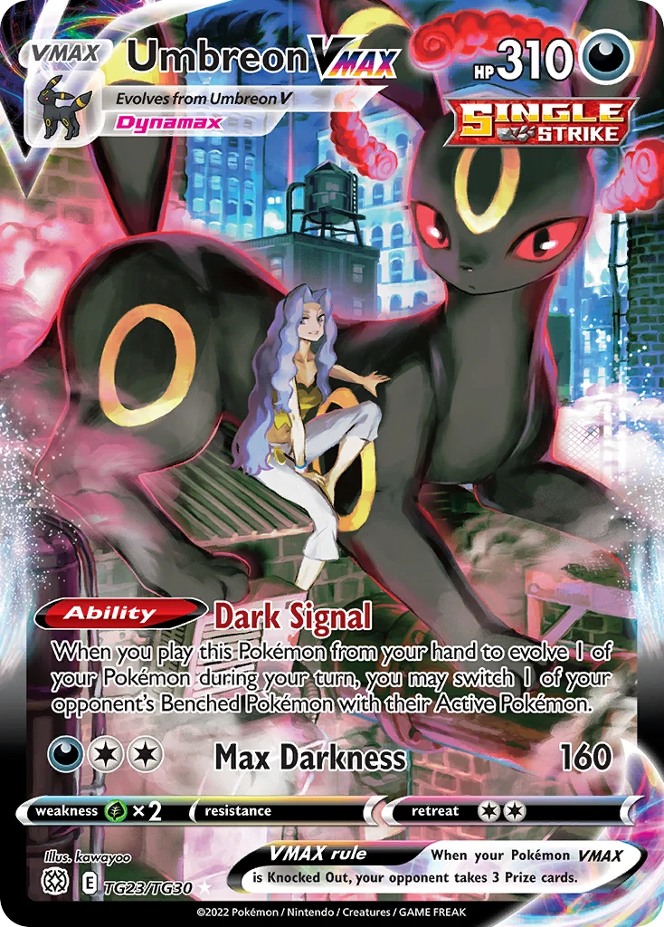 Umbreon VMAX TG23 — Brilliant Stars Trainer Gallery TG23, Holofoil finish