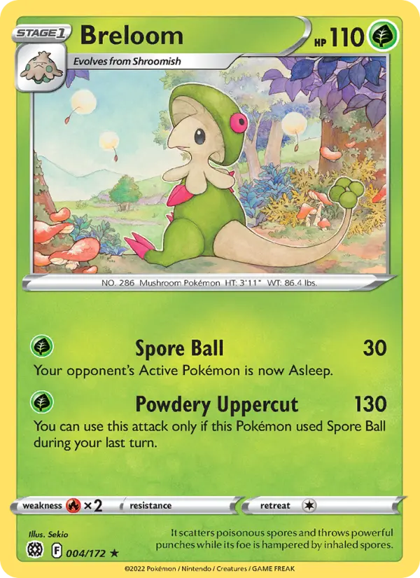 Breloom 4 card from Brilliant Stars