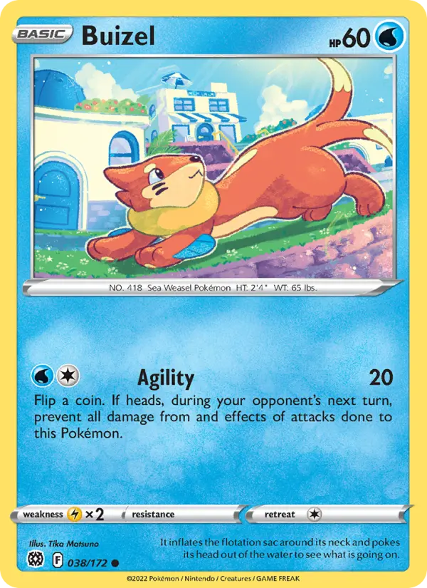 Buizel 38 — Brilliant Stars 38, Normal finish