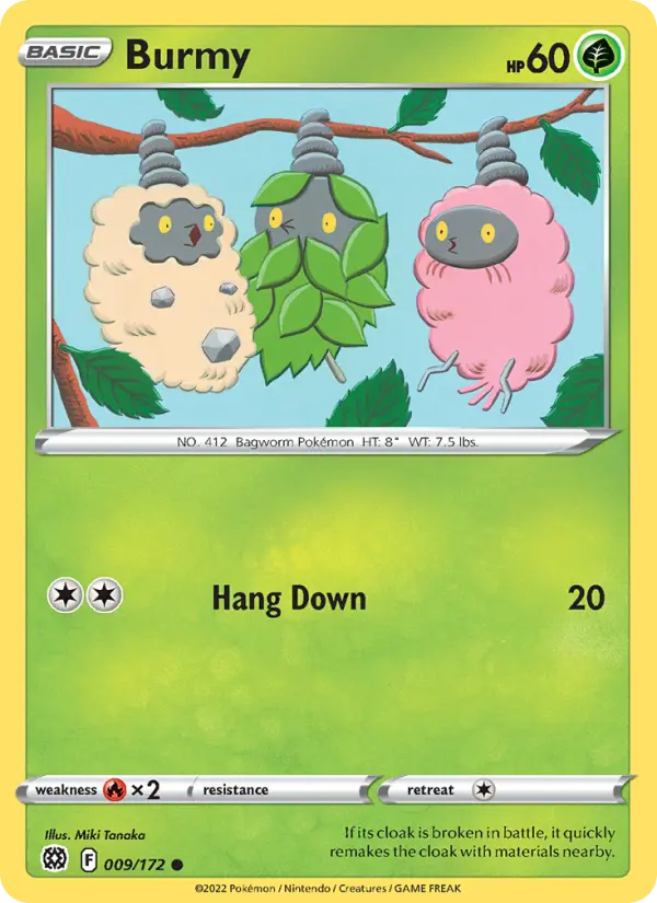 Burmy 9 card from Brilliant Stars