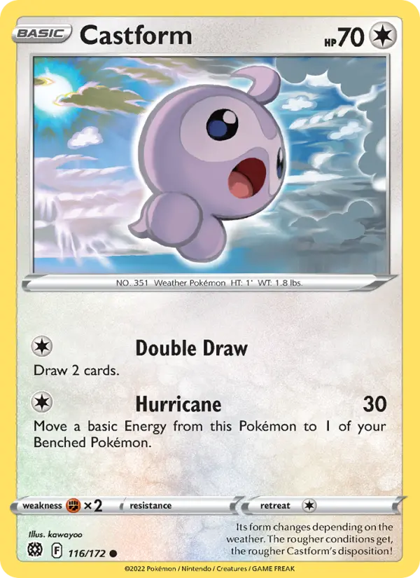 Castform 116 — Brilliant Stars 116, Normal finish