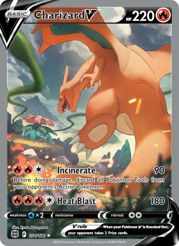 Charizard V 154 — the most expensive Brilliant Stars card