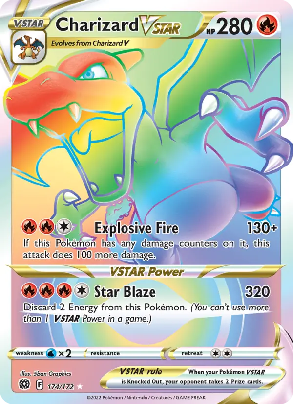 Charizard VSTAR 174 card from Brilliant Stars