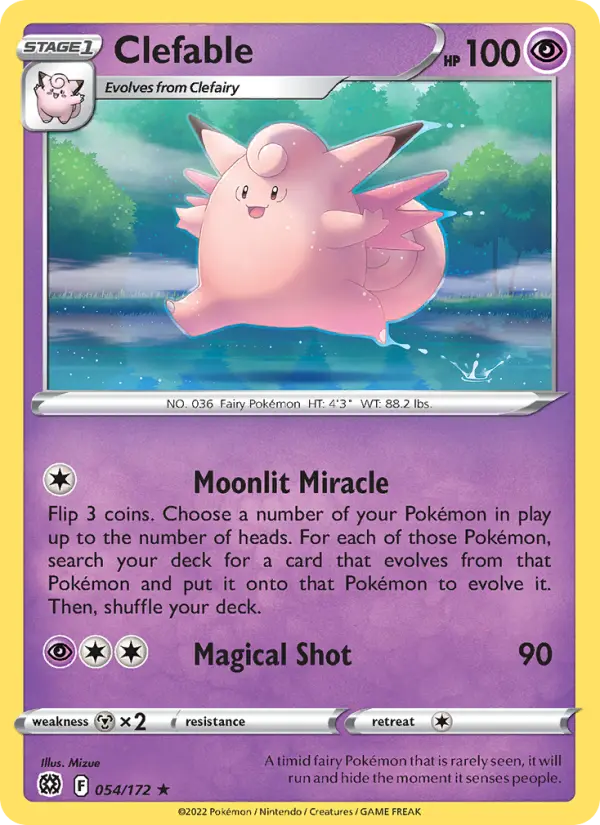 Clefable 54 — Brilliant Stars 54, Normal finish