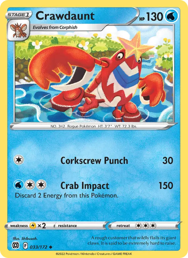 Crawdaunt 33 — Brilliant Stars 33, Normal finish