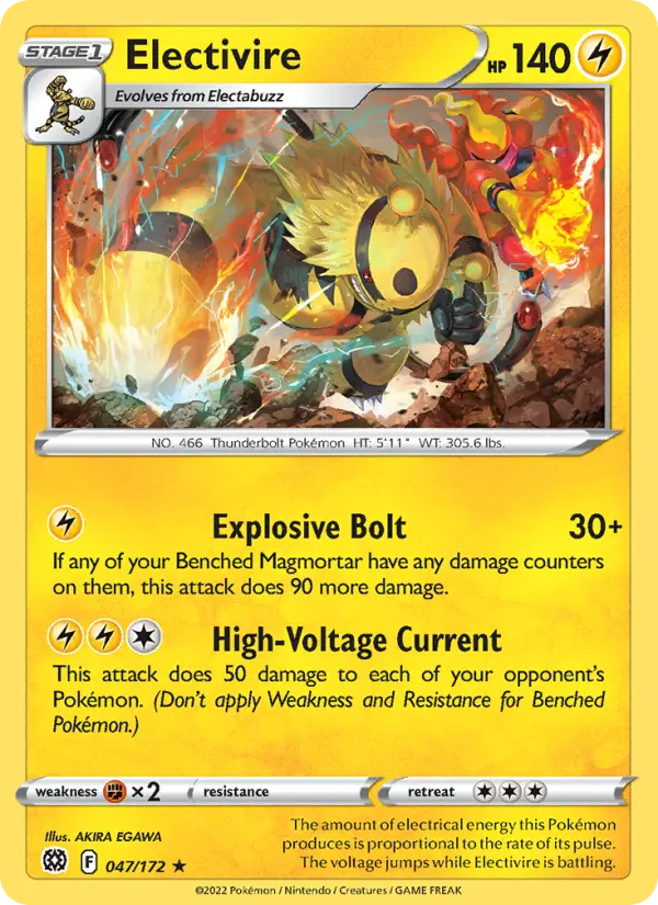 Electivire 47 — Brilliant Stars 47, Normal finish
