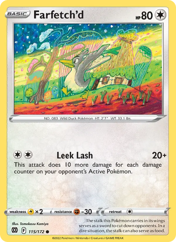 Farfetch'd 115 card from Brilliant Stars